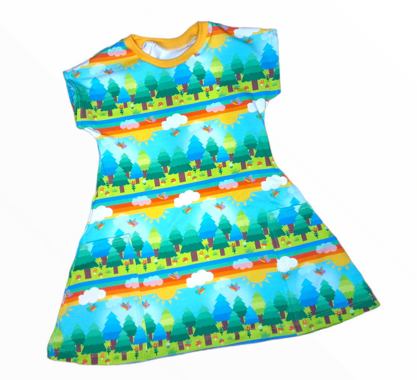 Sunny Days Pocket Dress - Wifflepigs Colourful Clothing