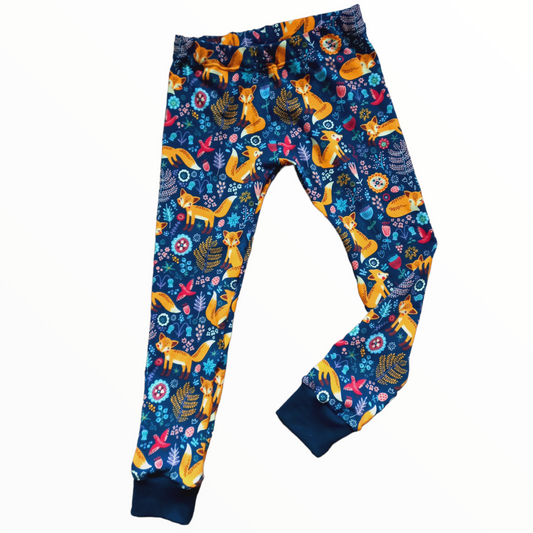 Fox print childrens leggings
