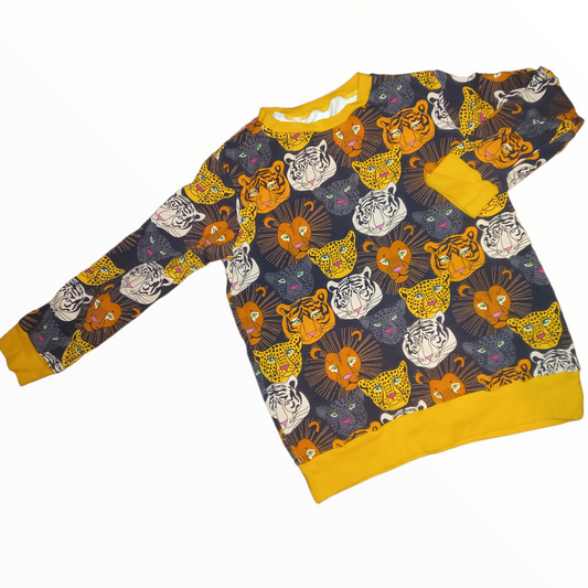 Big Cats Jumper - Wifflepigs Colourful Clothing