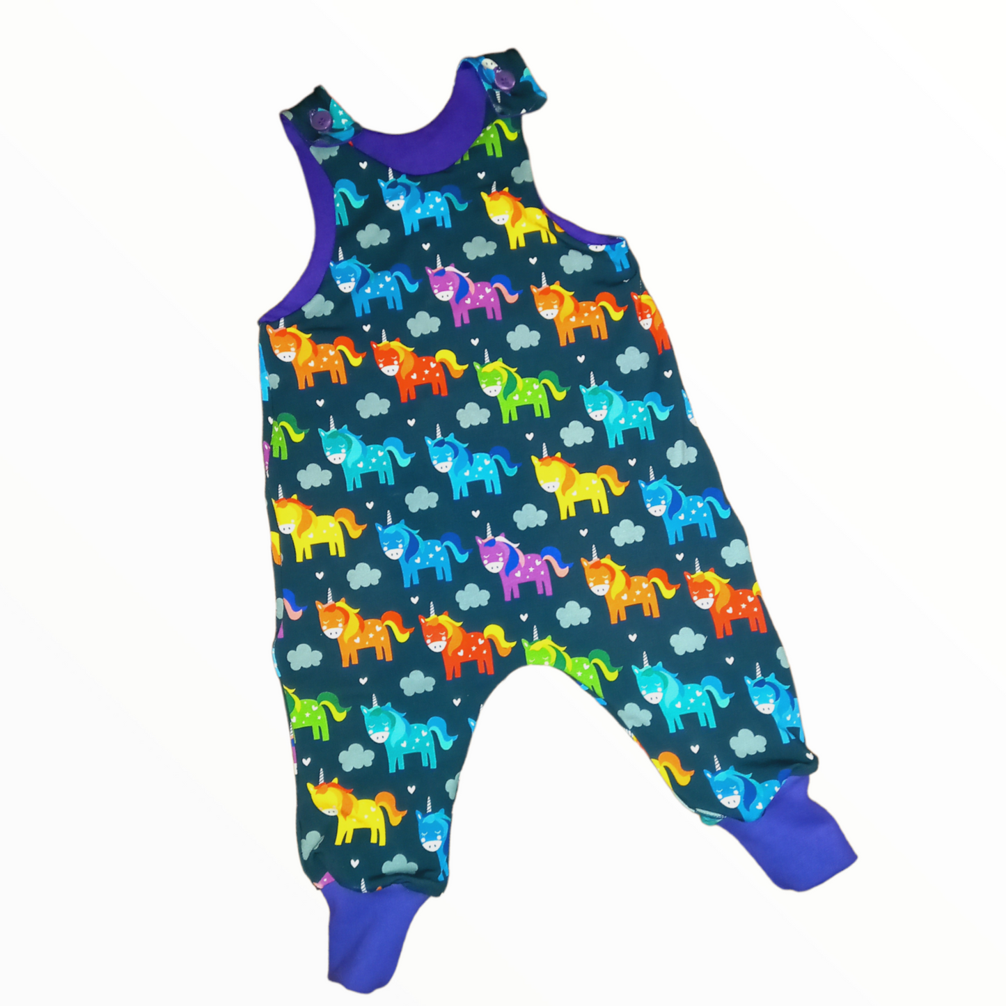 Unicorn Dungarees - Wifflepigs Colourful Clothing