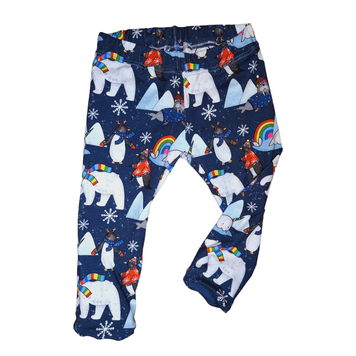 Polar Pals Hemmed Leggings - Wifflepigs Colourful Clothing
