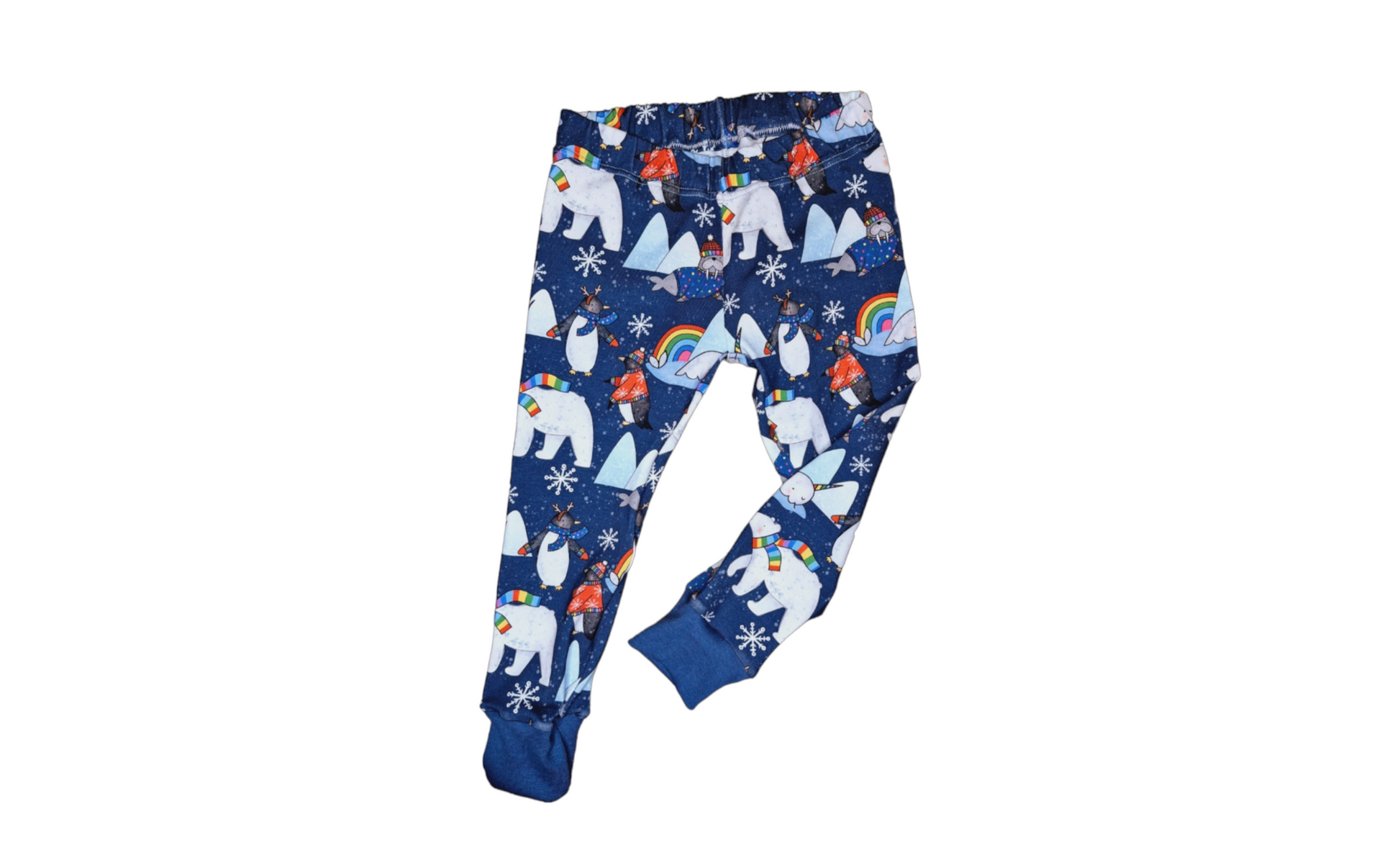 Polar Pals Cuffed Leggings - Wifflepigs Colourful Clothing