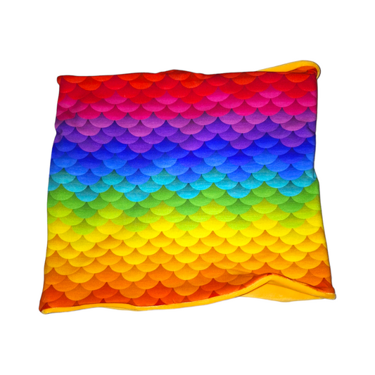 Rainbow Scales Ready to Wear Snood (size large)