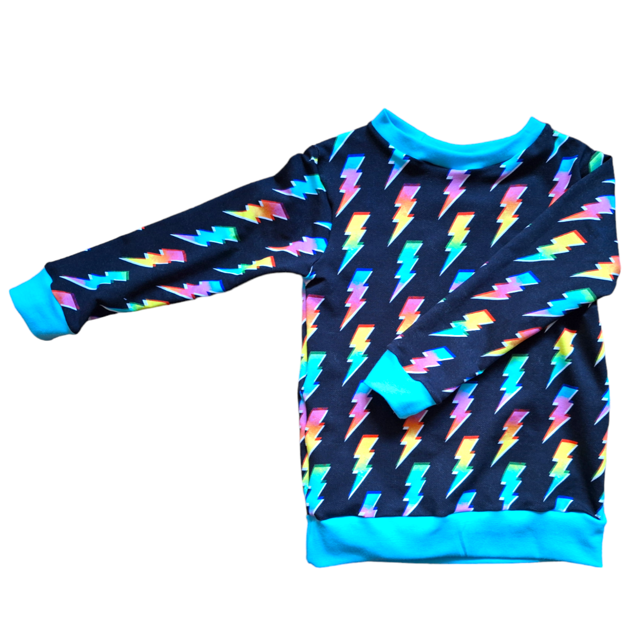 Rainbow lightning bolt jumper hotsell