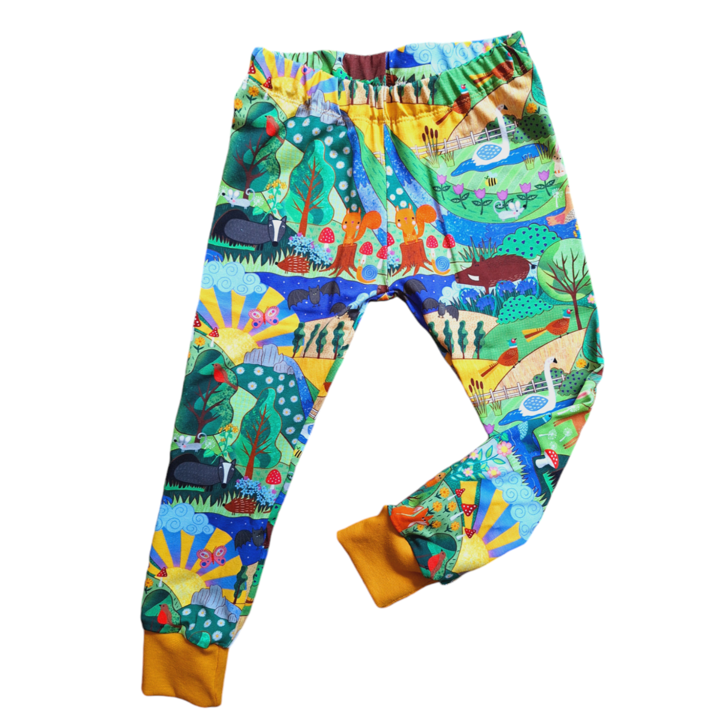 Wildlife print childrens leggings