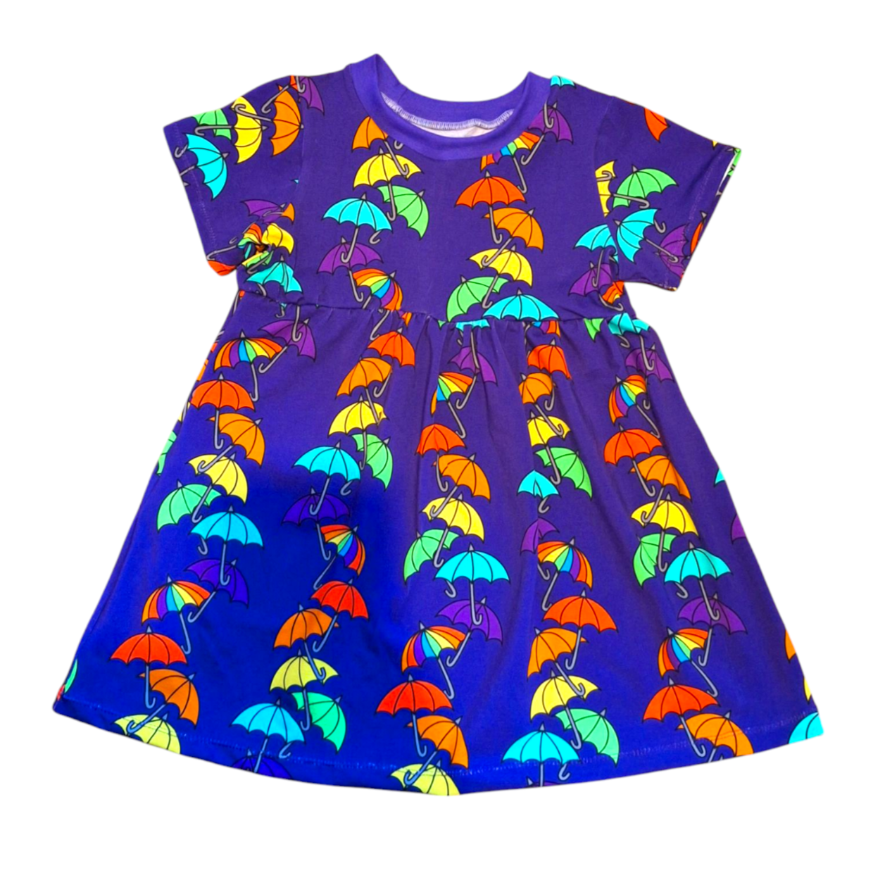 Tumbling Umbrella Gathered Dress