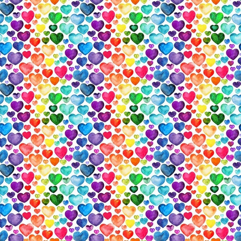 Rainbow Hearts Childrens Grow With Me Trousers