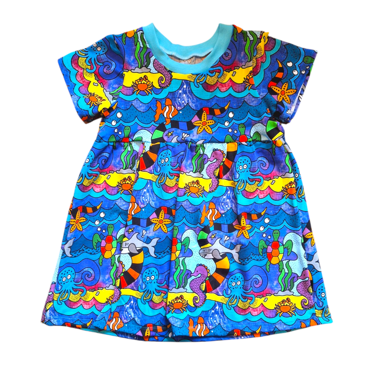 Underwater Adventure Gathered Dress