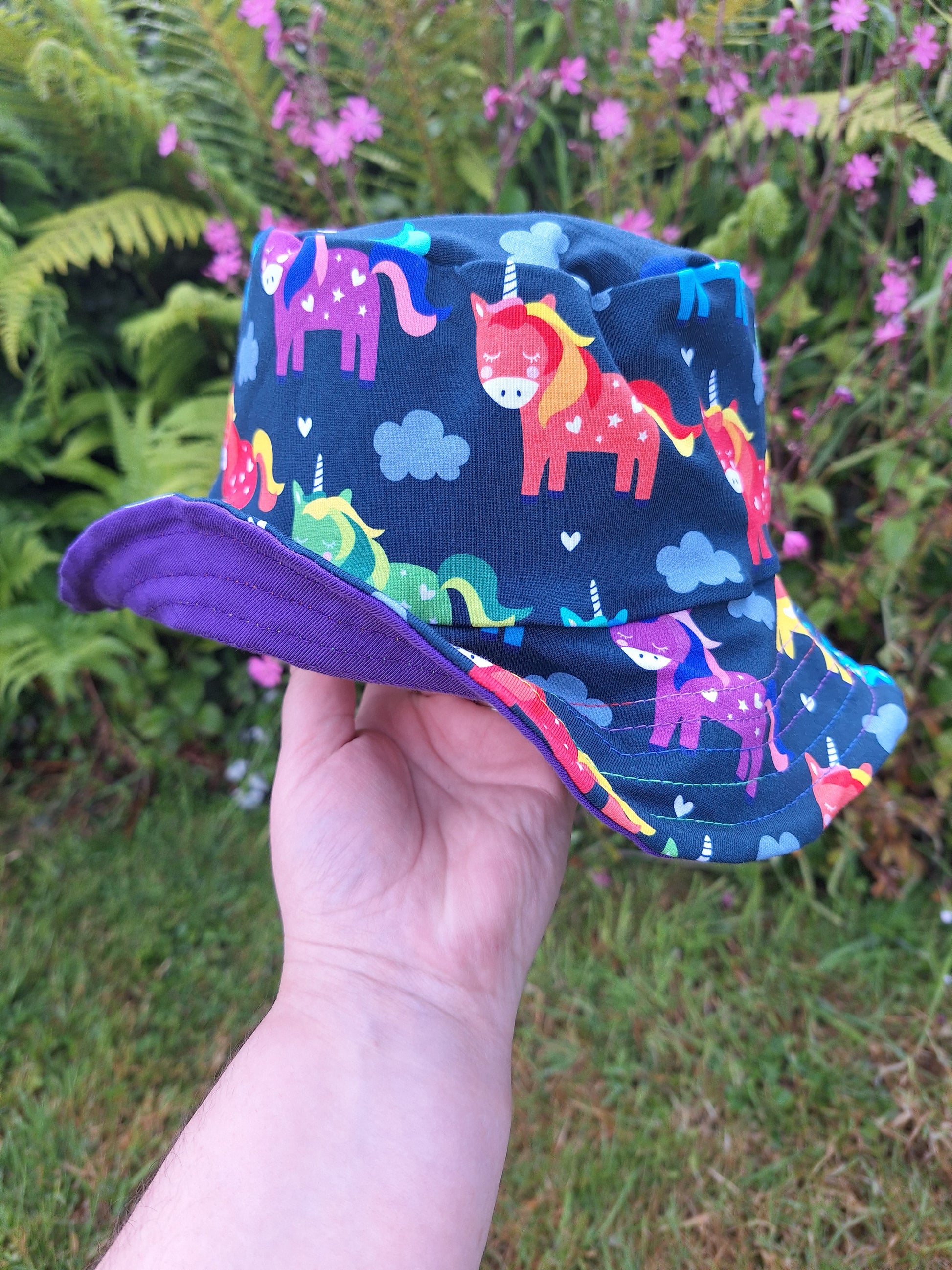 unicorn print children's hat