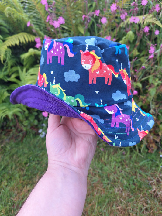 unicorn print children's hat