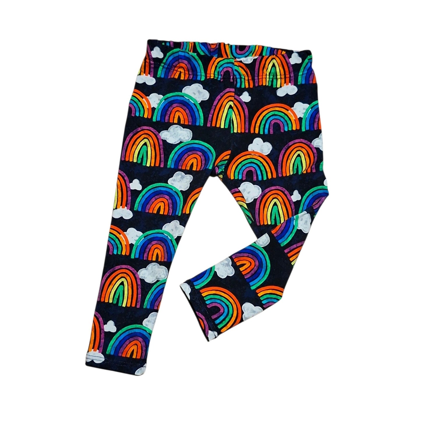 Inky Rainbows Leggings | Bright Kids' Printed Leggings | Wifflepigs