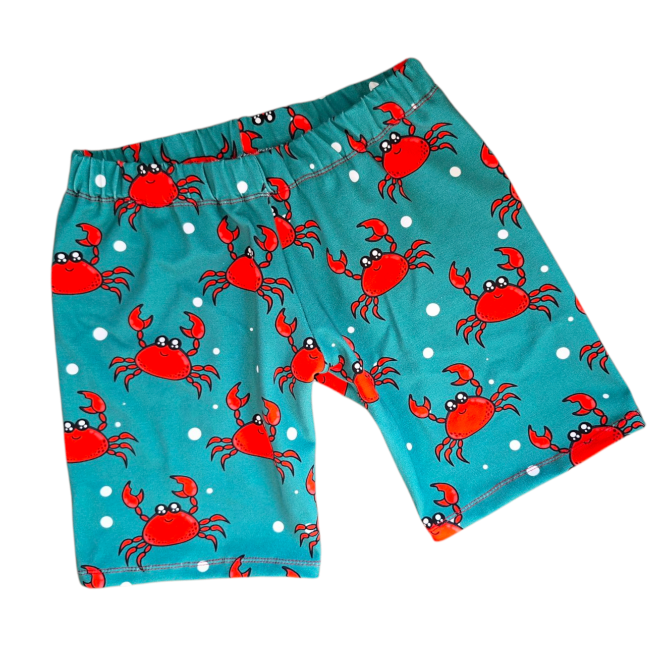 Crab print children's shorts