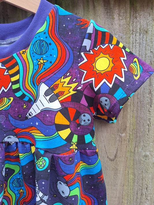 Space Adventure Gathered Dress