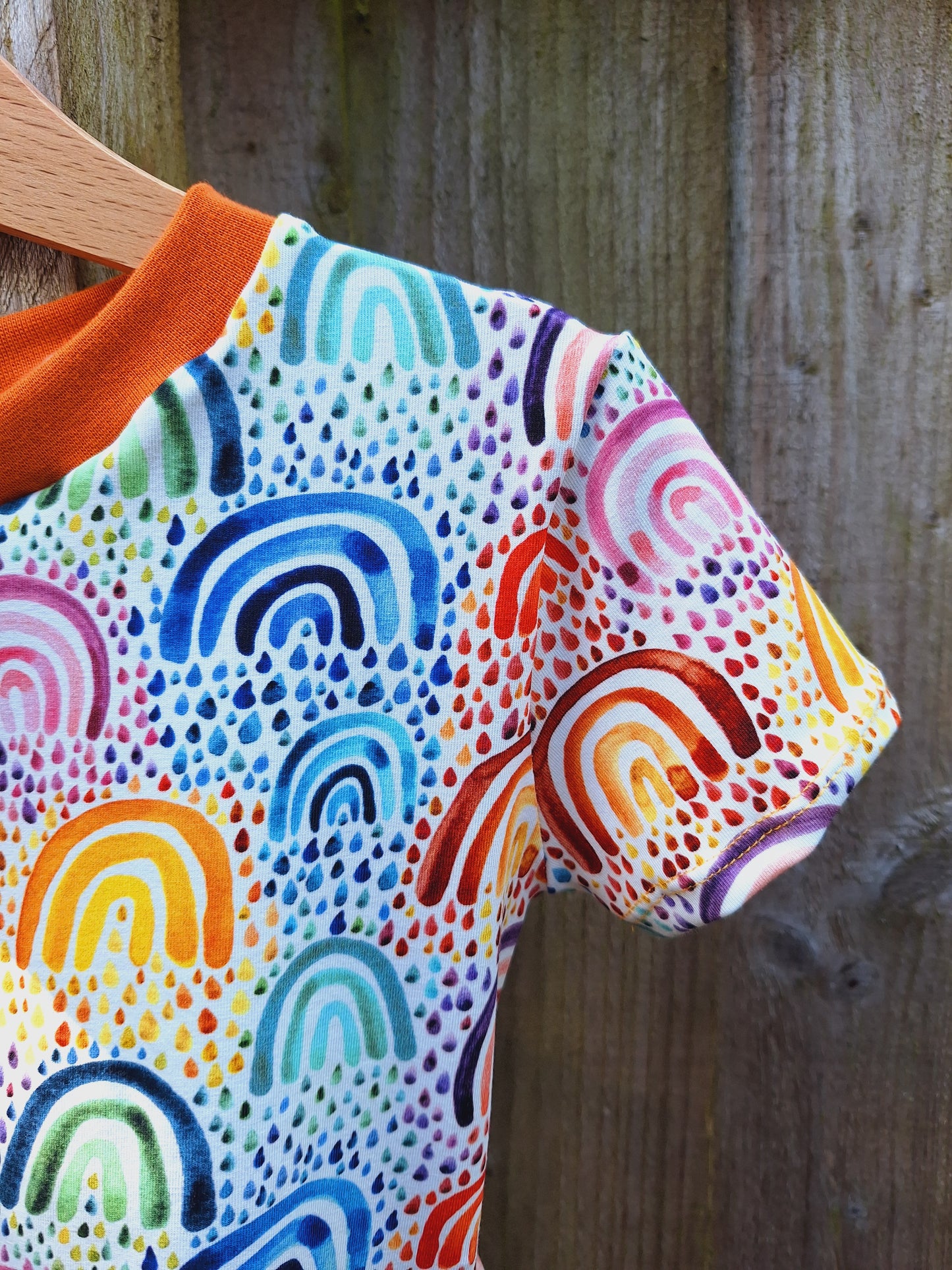 Rainbow Drops Twirly Swirly Dress