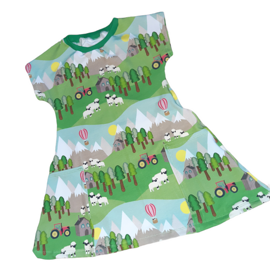 Fluffy Sheep Pocket Dress