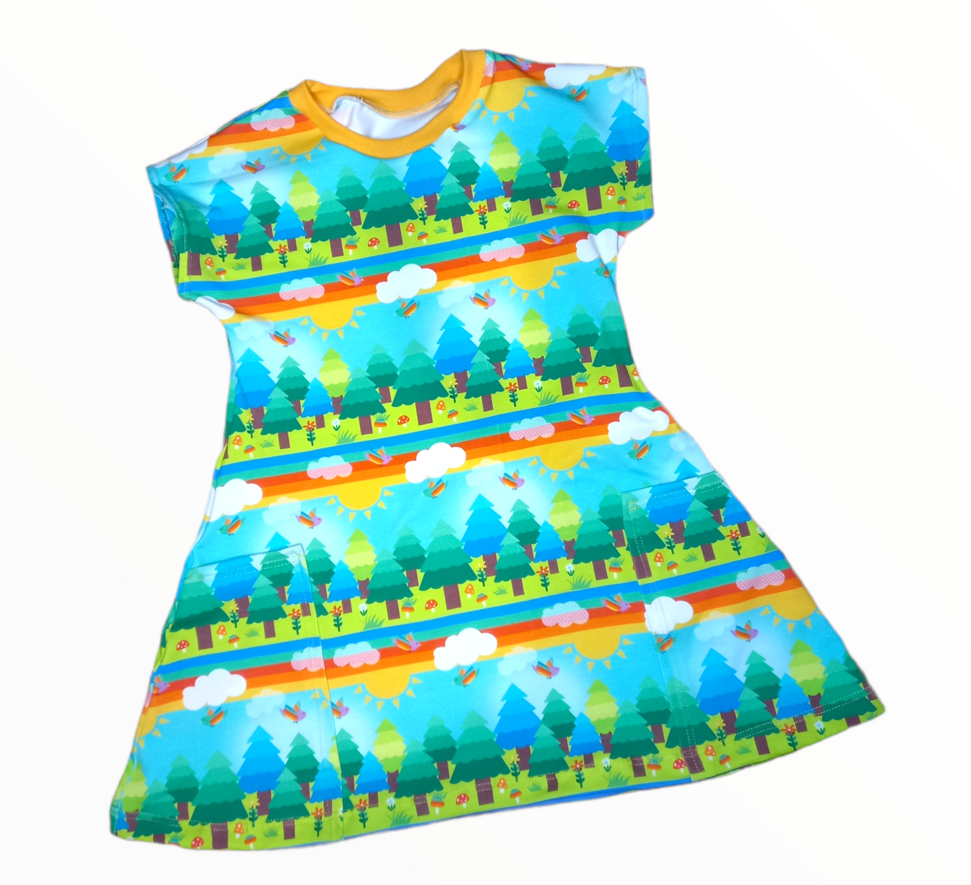 Sunny Days Pocket Dress - Wifflepigs Colourful Clothing 