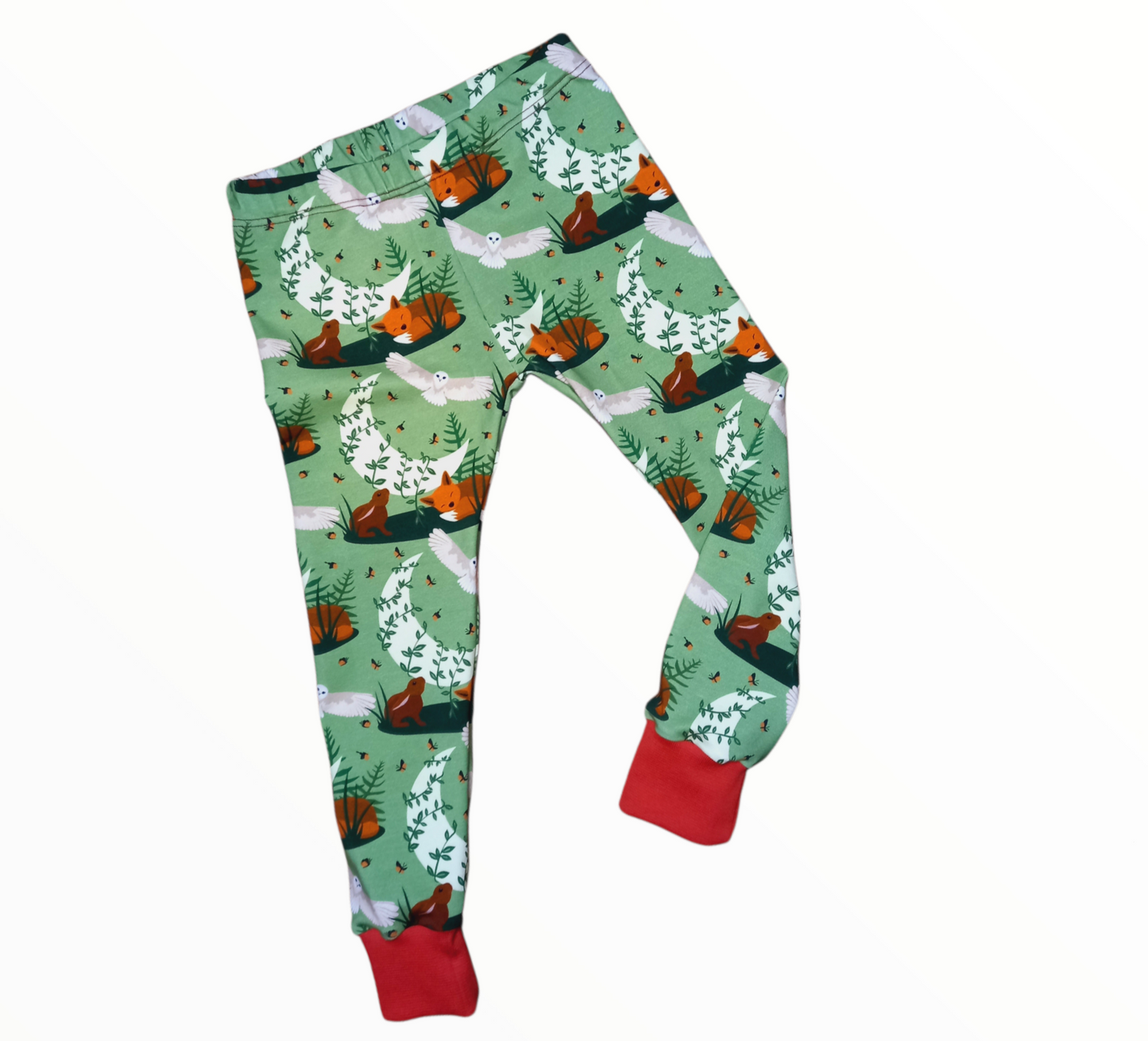 Fox and Hare Childrens Leggings - Wifflepigs Colourful Clothing 