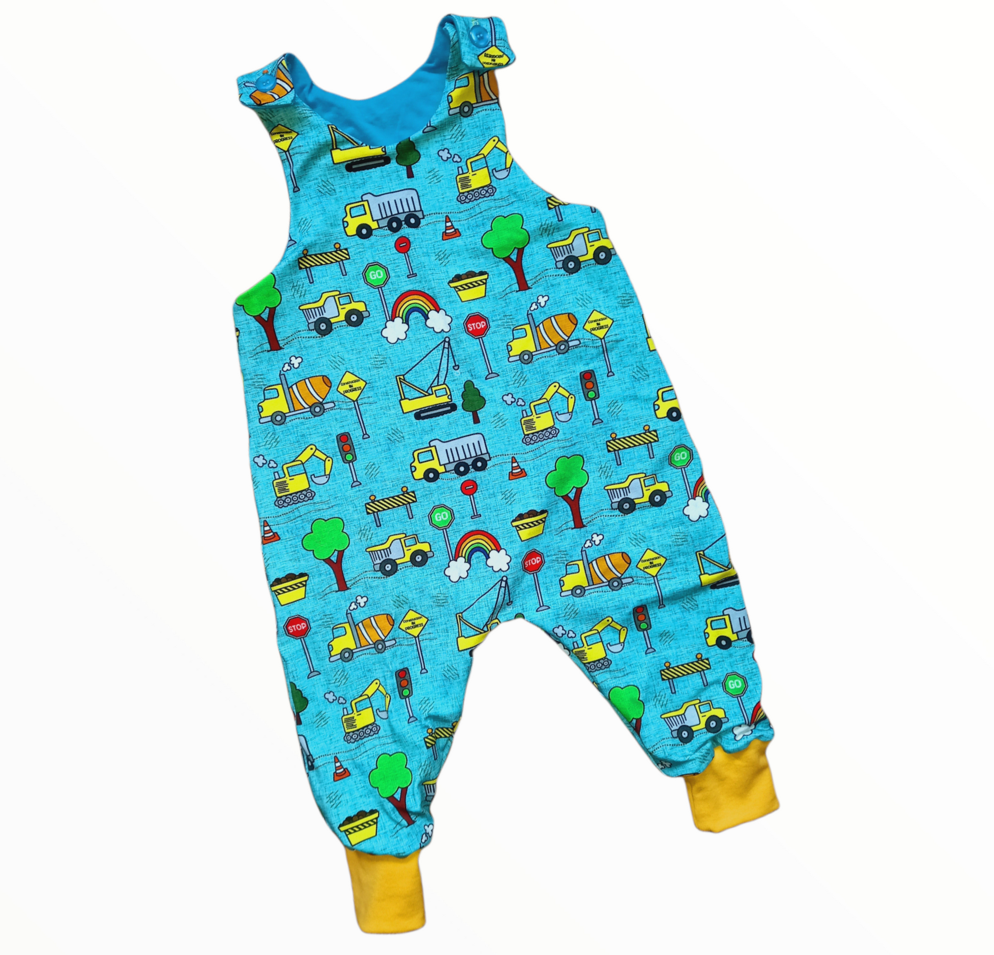 Construction Dungarees - Wifflepigs Colourful Clothing 