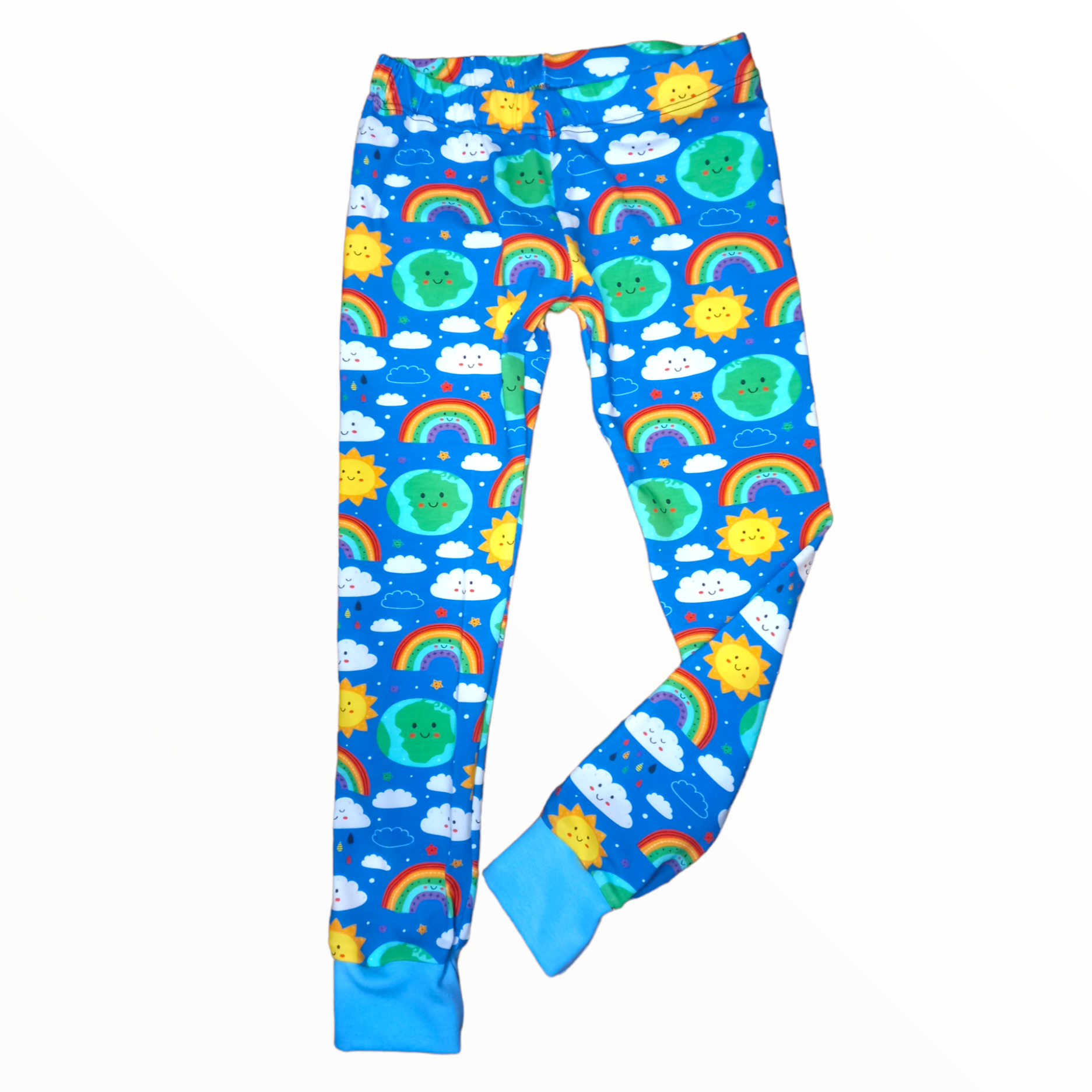 Little Planet Cuffed Leggings - Wifflepigs Colourful Clothing 