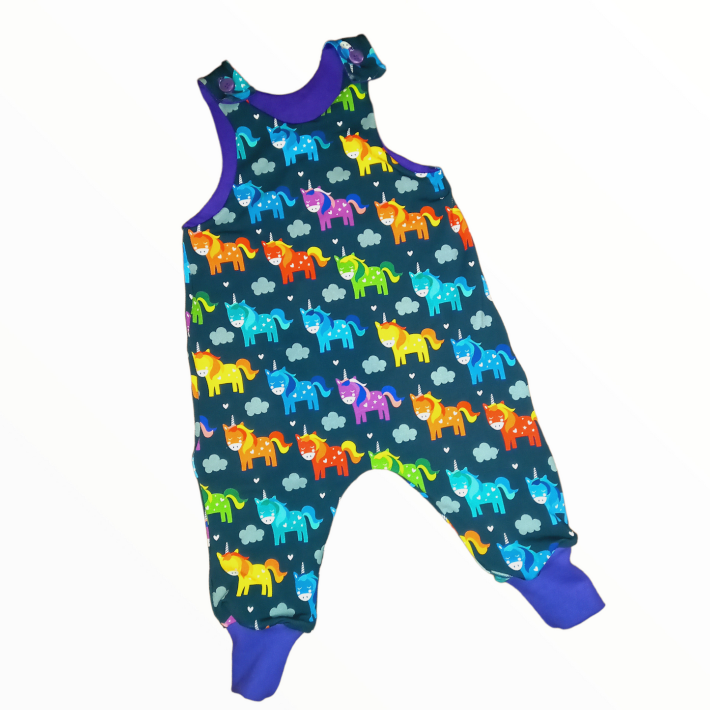 Unicorn Dungarees - Wifflepigs Colourful Clothing 