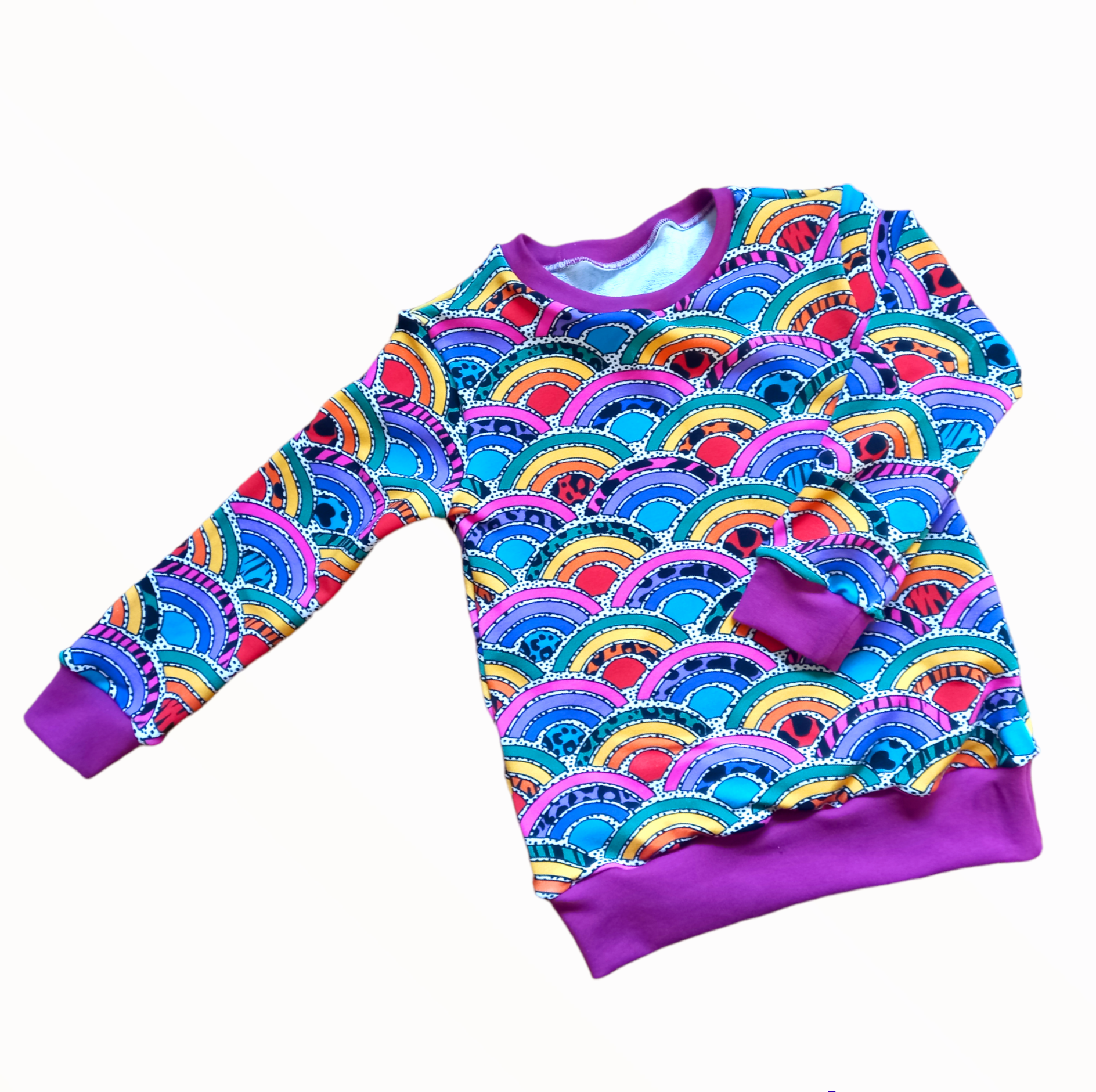 Wild Rainbows Jumper - Wifflepigs Colourful Clothing 