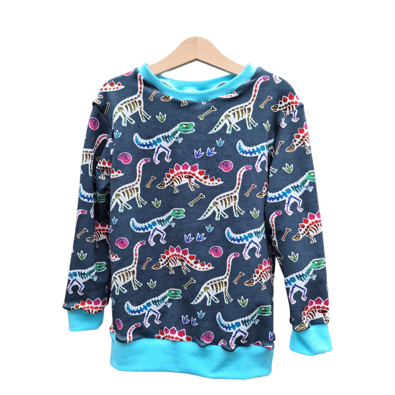 Dino Bones Jumper - Wifflepigs Colourful Clothing 