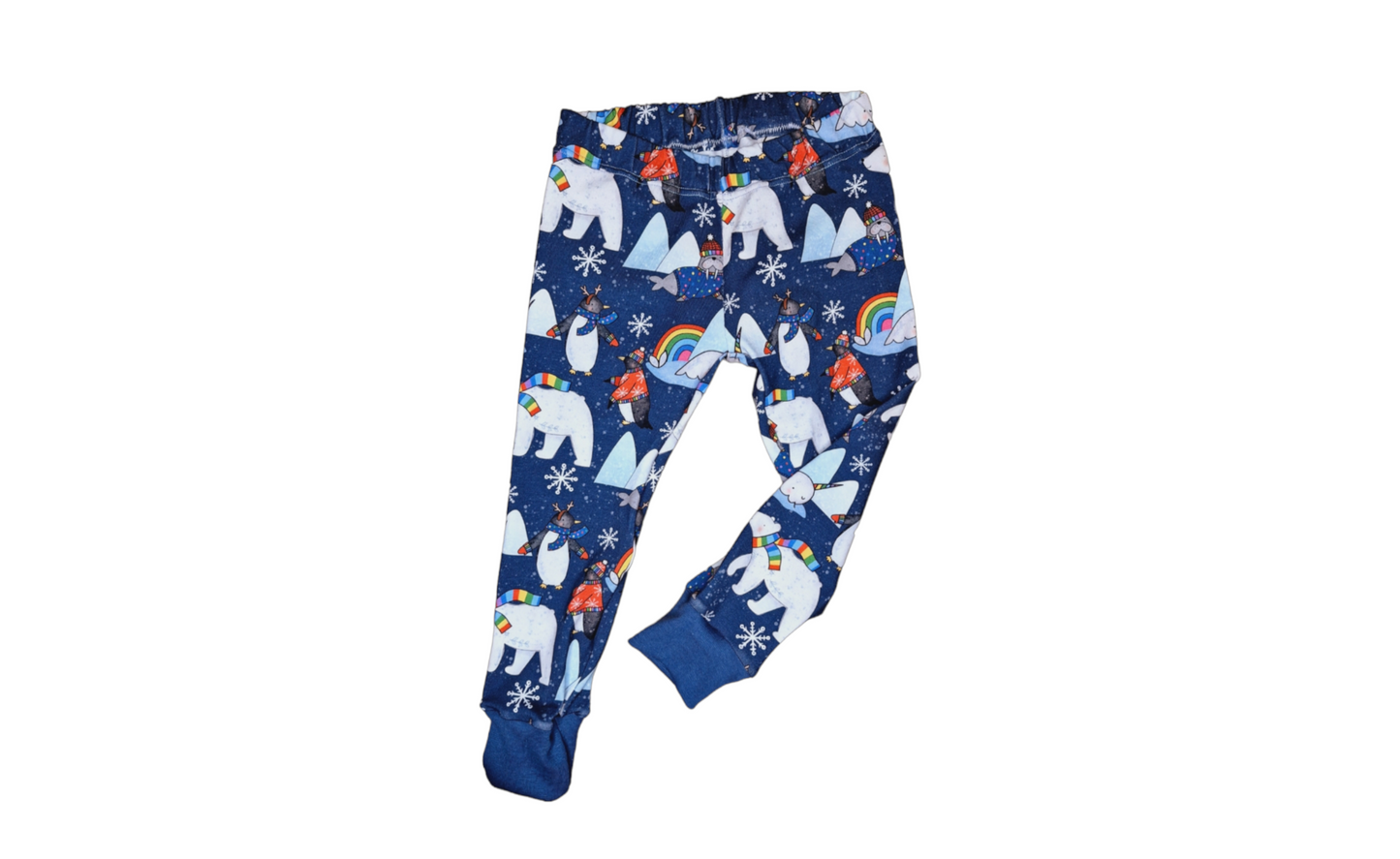 Polar Pals Cuffed Leggings - Wifflepigs Colourful Clothing 