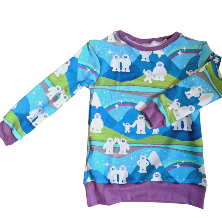 Yeti Family childrens jumper - Wifflepigs Colourful Clothing 