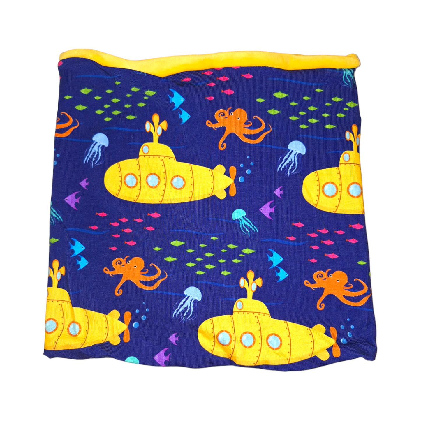 Yellow Submarine Snood - Wifflepigs Colourful Clothing 