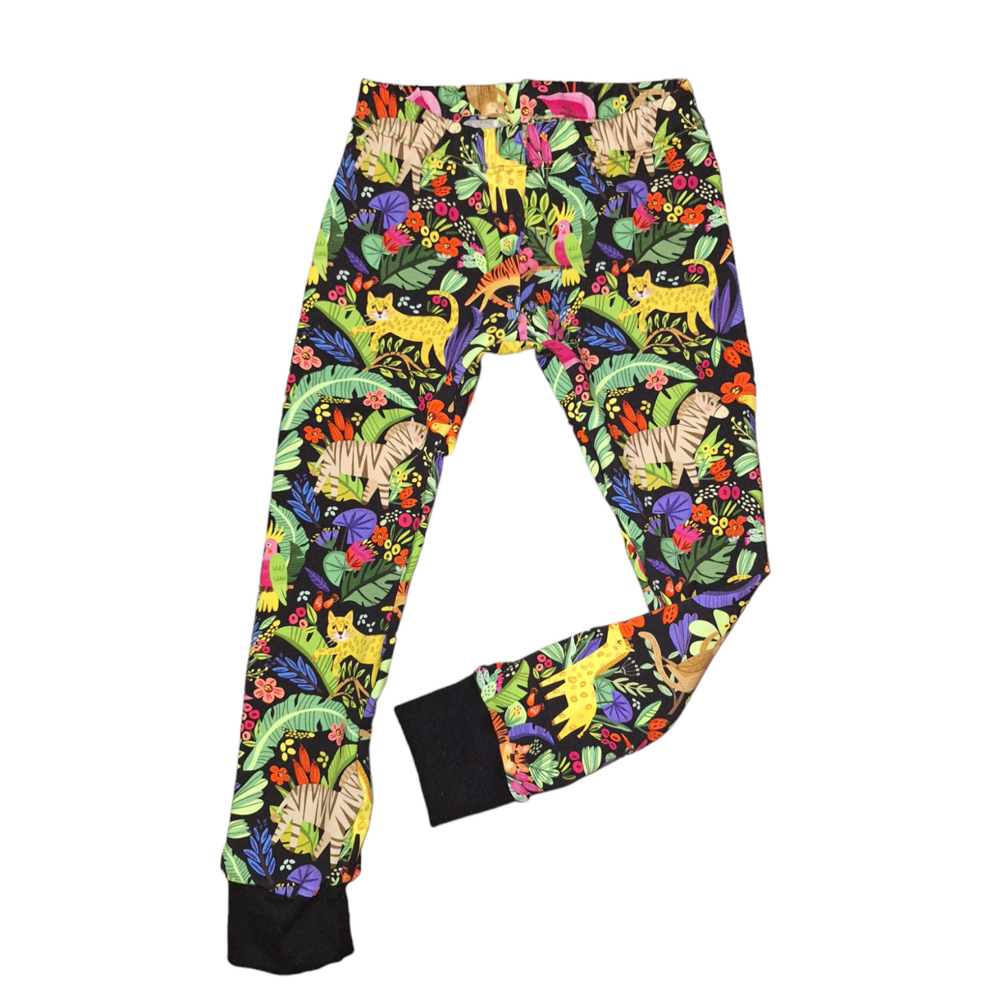 Jungle Animal Cuffed Leggings