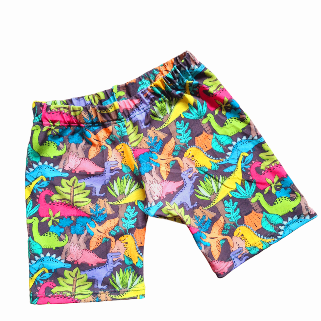 Dino Party Shorts (age 4 - 5 years) - Wifflepigs Colourful Clothing 
