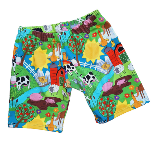 Bright Farm Print Childrens Shorts