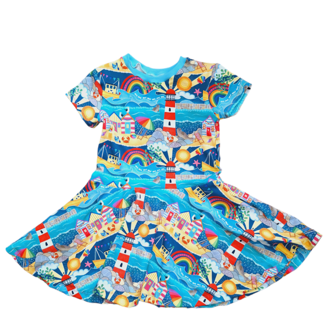 South Devon Summer Twirly Swirly Dress