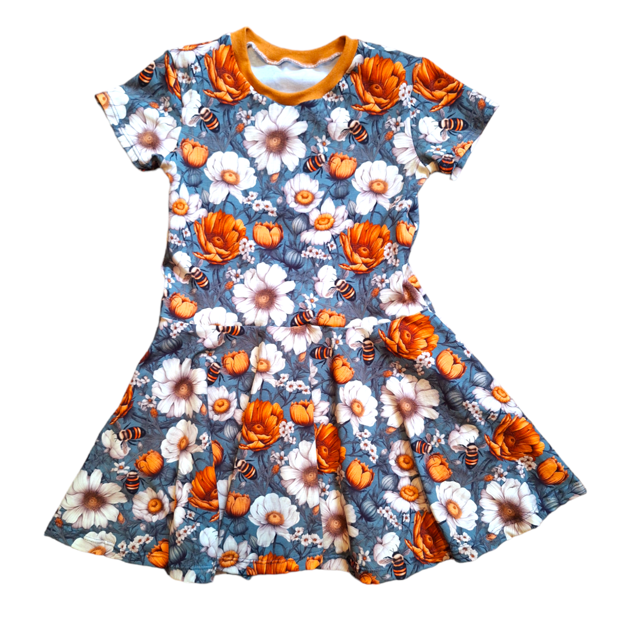 Spring Bees Twirly Swirly Dress