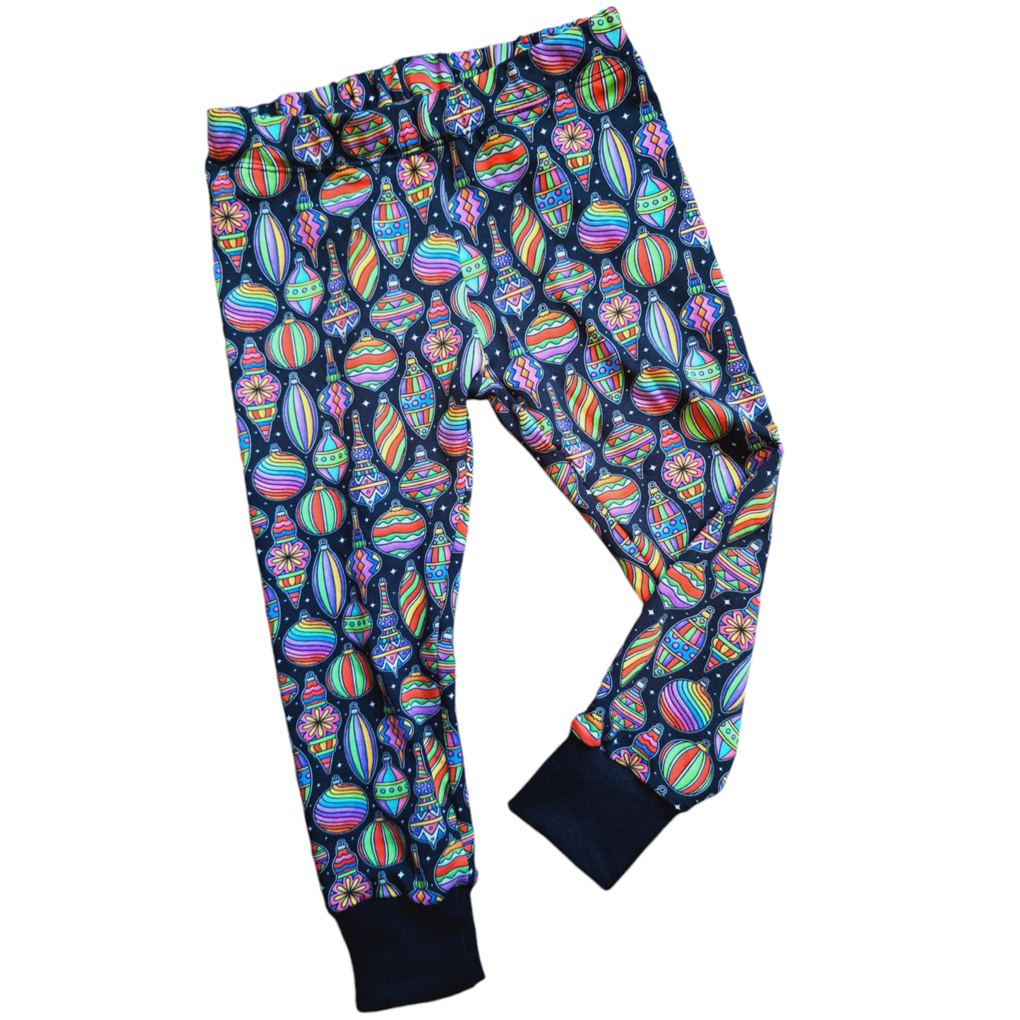 Retro Bauble cuffed leggings