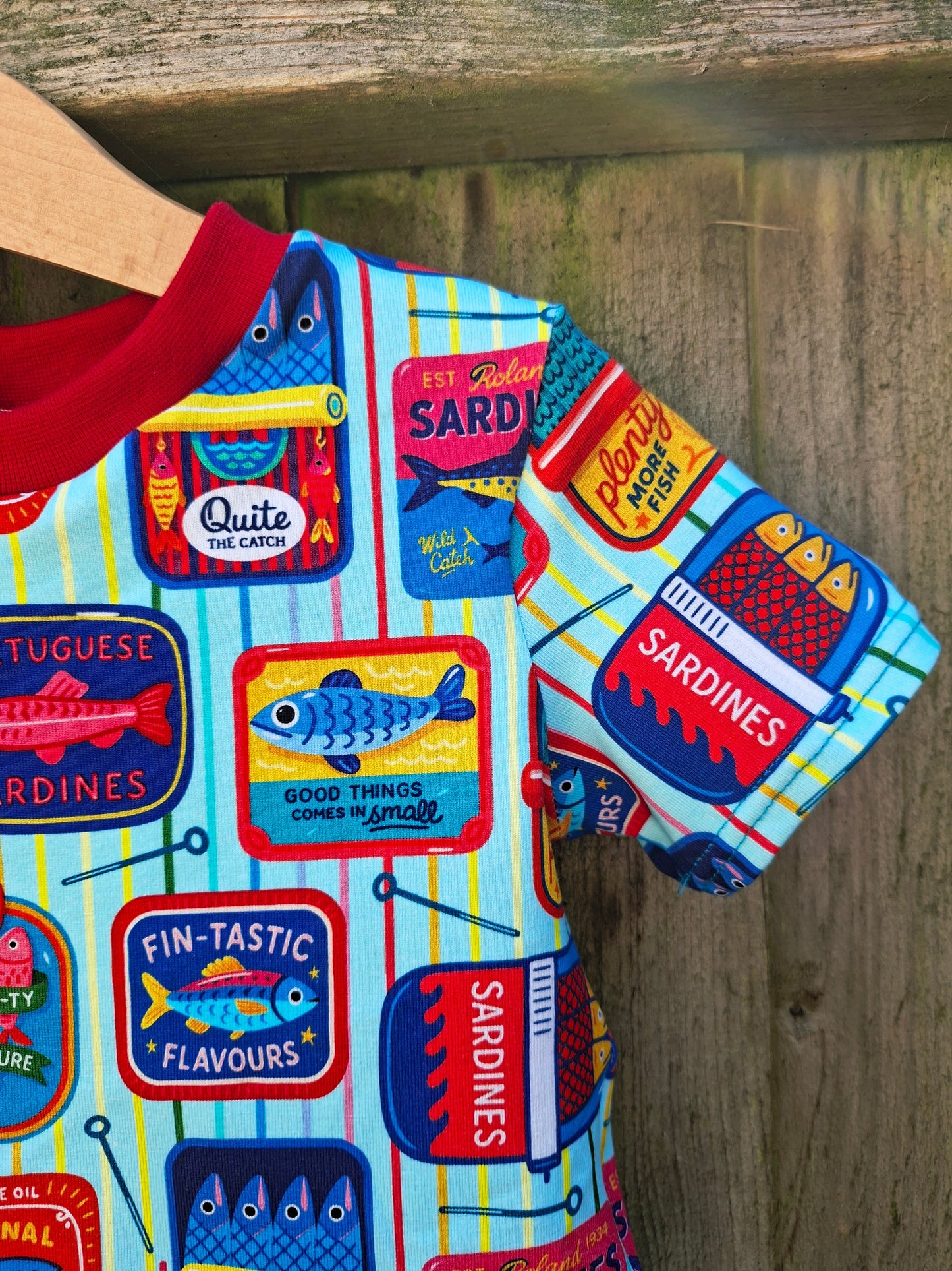 Sardine print children's tee 
