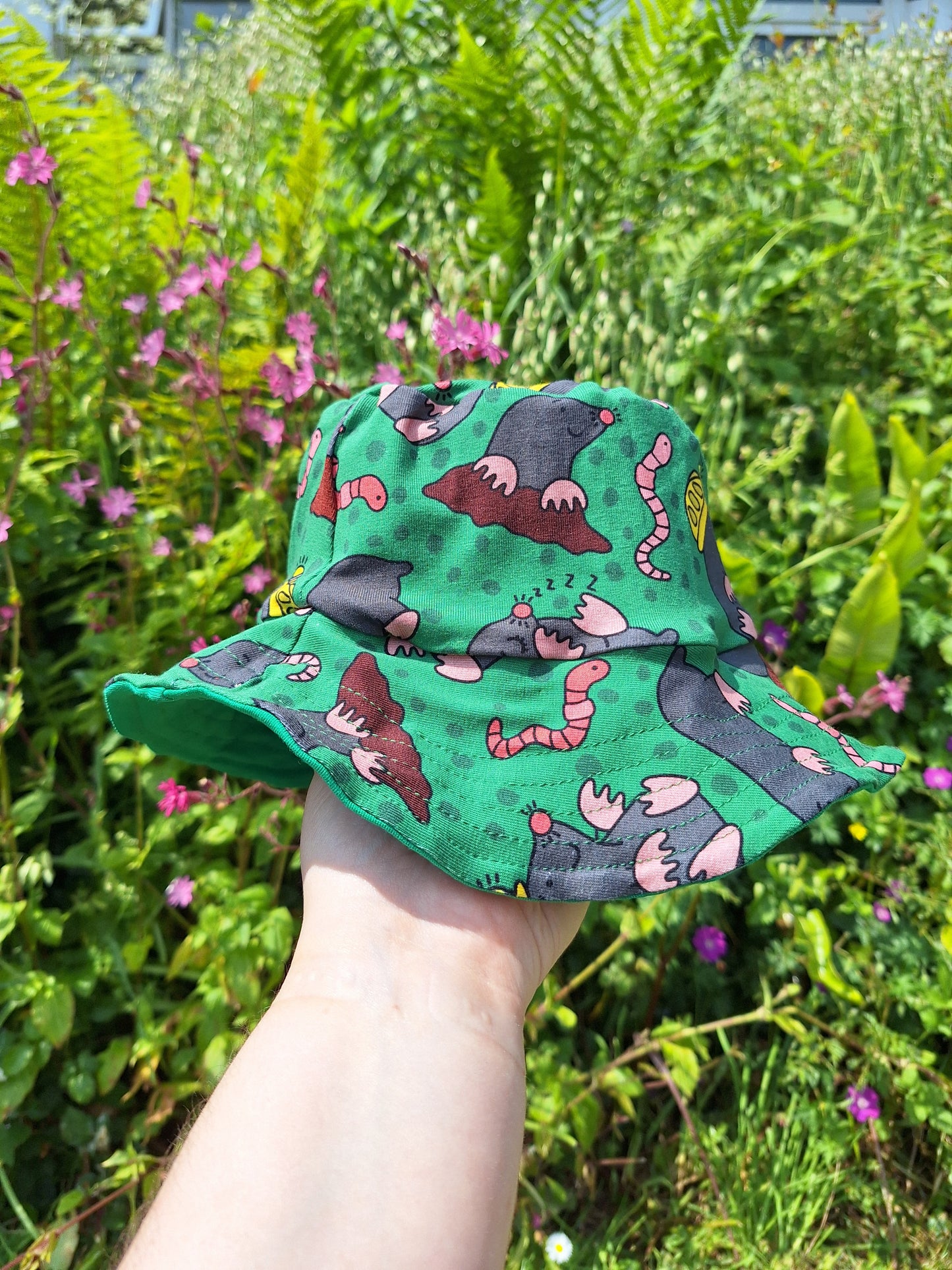 Mole Print Childrens Sun Hat