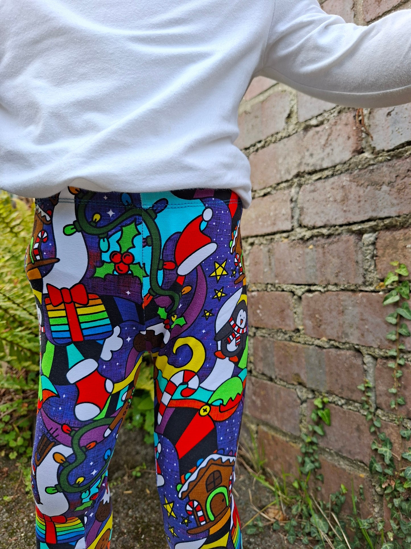 Christmas Cuffed Leggings