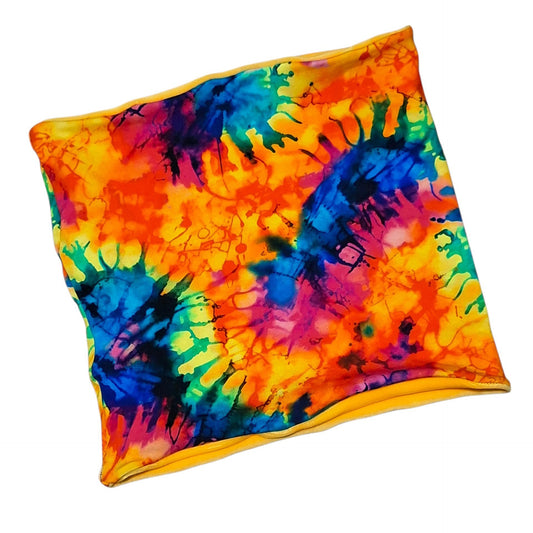 Rainbow Tie Dye Print Snoods - Wifflepigs Colourful Clothing 