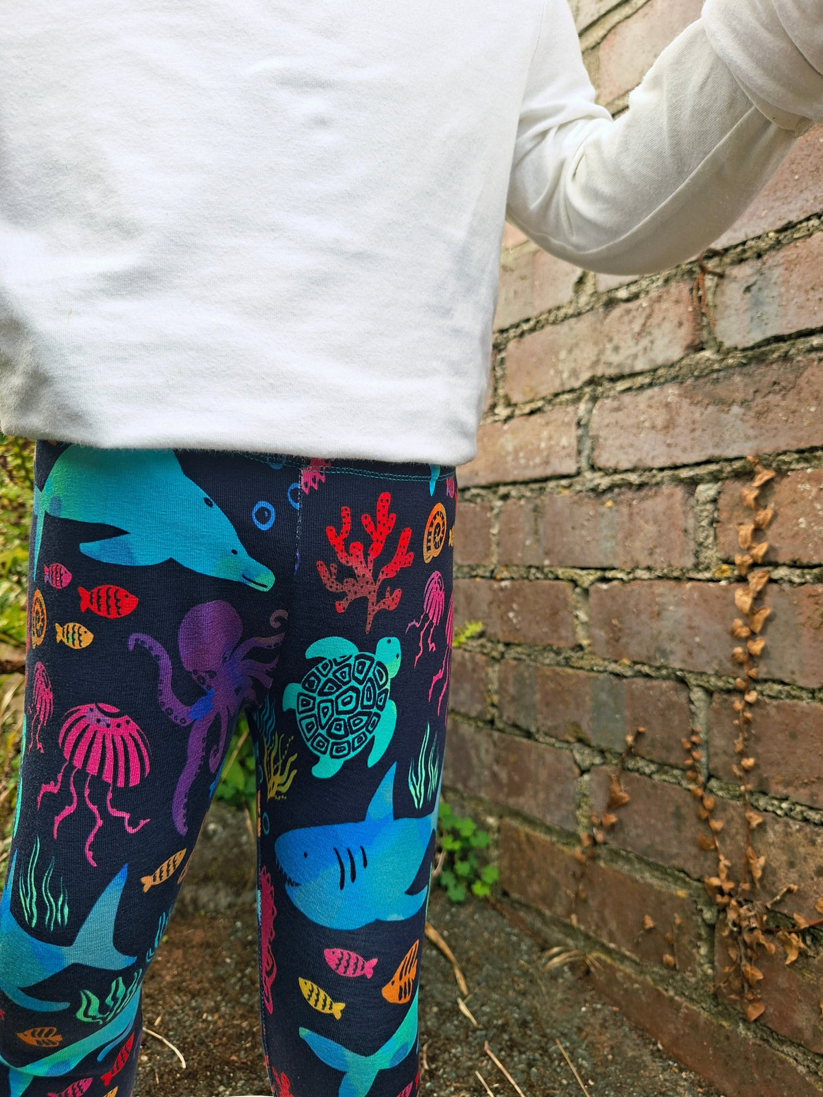 Sea Creature Cuffed Leggings