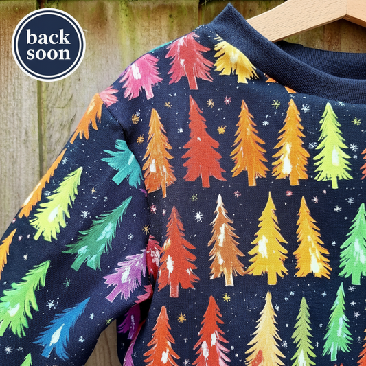 BACK  SOON 🎄 Rainbow Trees Jumper